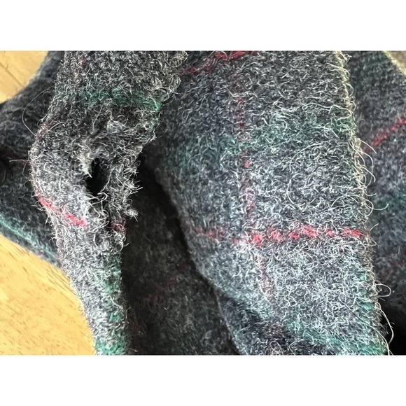 Vintage USA made WOOLRICH thick wool Malone pants 38x29 windowpane Hunting AS-IS - Picture 9 of 9